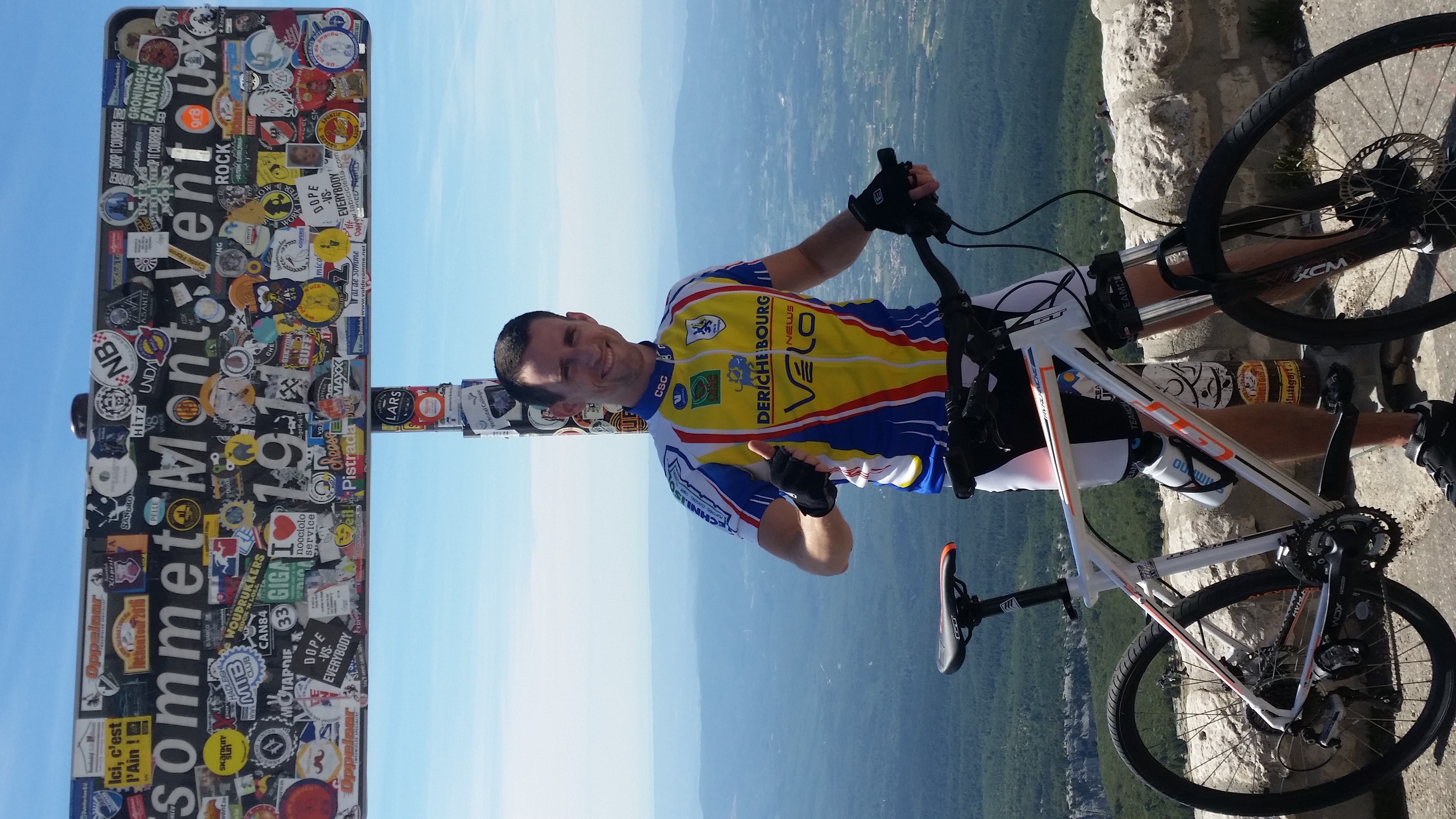 Fabien Katola en vélo